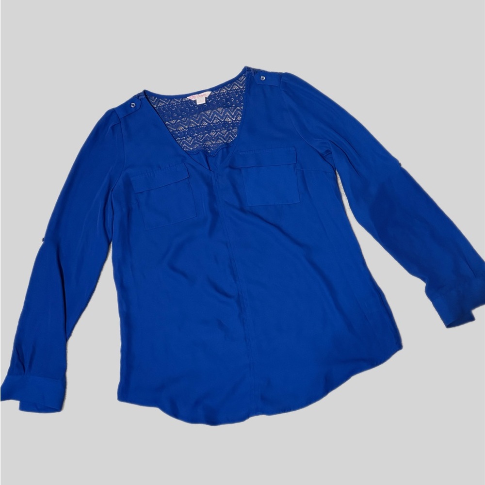 Candie's Vibrant Blue Blouse large